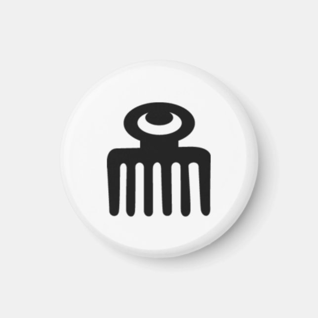 Adinkra Symbol Magnet - Frauen Schönheit + Geduld (Vorne)