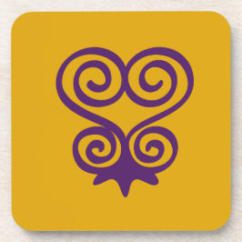 Adinkra Symbol (Sankofa) Untersetzer
