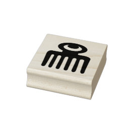 Adinkra Symbol (Schönheit) Gummi-Briefmarke Gummistempel