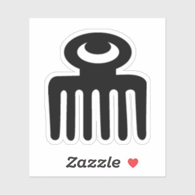 Adinkra Symbol Vinyl Sticker - Frauenfreundlichkei (Blatt)