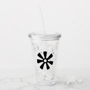 Adinkra Symbol (Weisheit) Tumbler Acryltrinkbecher