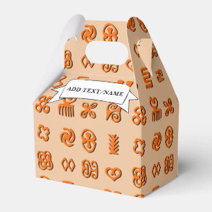 Adinkra-Symbole für den westafrikanischen Individu Geschenkschachtel