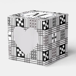Adinkra westafrikanisches Gewebe Geschenkschachtel