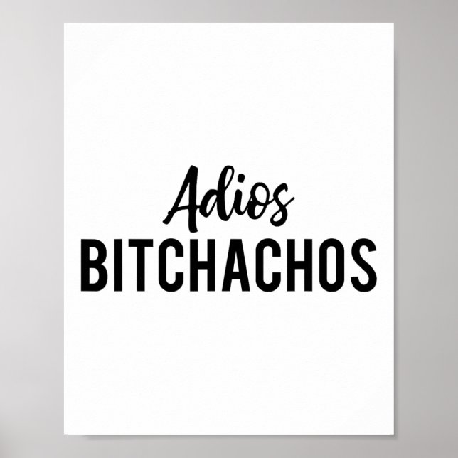 Adios Achos Funny Cinco De Mayo Party Fiesta Gesch Poster (Vorne)