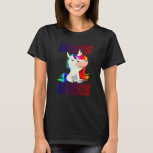 Adios Biatchos Mittelfinger Einhorn T-Shirt