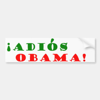! Adios, Obama! Autoaufkleber