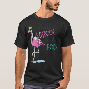 Adios School Hello Pool Flamingo HVAC Tech Life Th T-Shirt