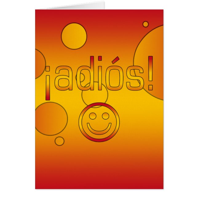 ¡ Adiós! Spanien-Flagge färbt Pop-Kunst (Vorne)