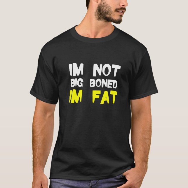 Adipositas nicht groß im Fett Menschen Kleidung Ob T-Shirt (Vorderseite)