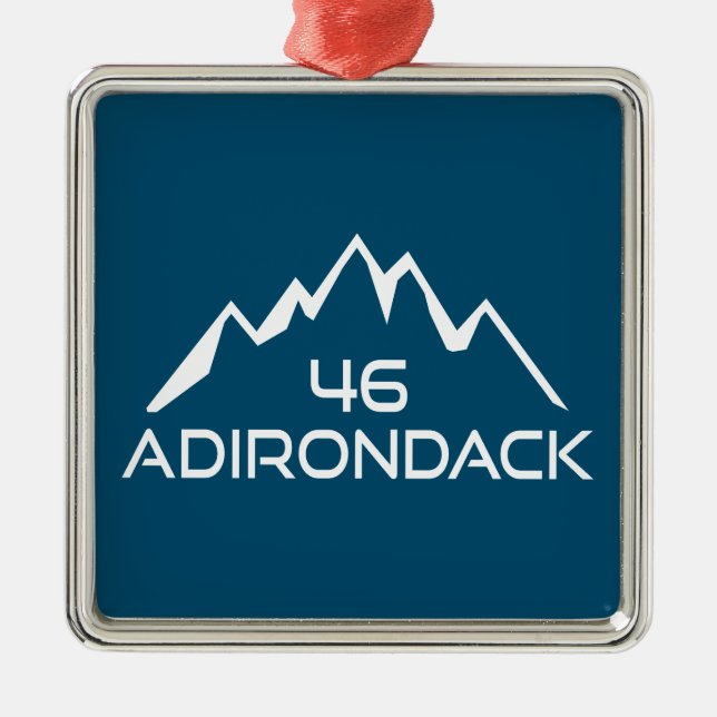 Adirondack 46 Berge Ornament Aus Metall (Vorne)