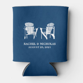 Adirondack Beach Chairs Dark Blue | Hochzeit Dosenkühler
