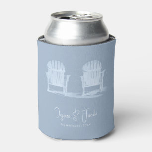 Adirondack Beach Stairs Dusty Blue White Wedding Dosenkühler