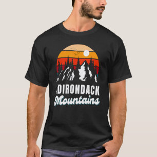 Adirondack-Berge Outdoor-Wandern Natur Retro S T-Shirt