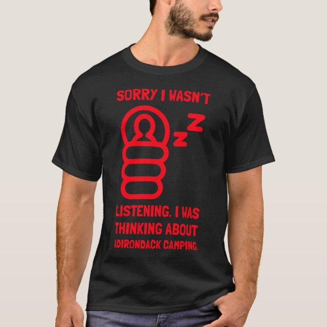 ADIRONDACK CAMPING T-Shirt (Vorderseite)
