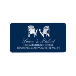 Adirondack Chairs | Anschrift Adressaufkleber