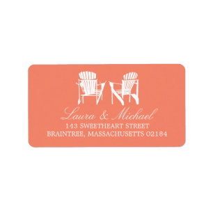 Adirondack Chairs Anschrift Adressaufkleber