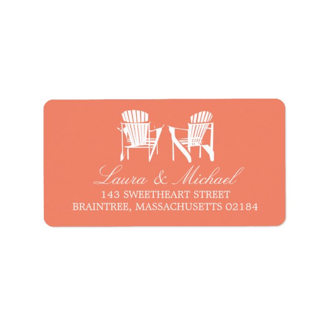 Adirondack Chairs | Anschrift Adressaufkleber (Vorne)