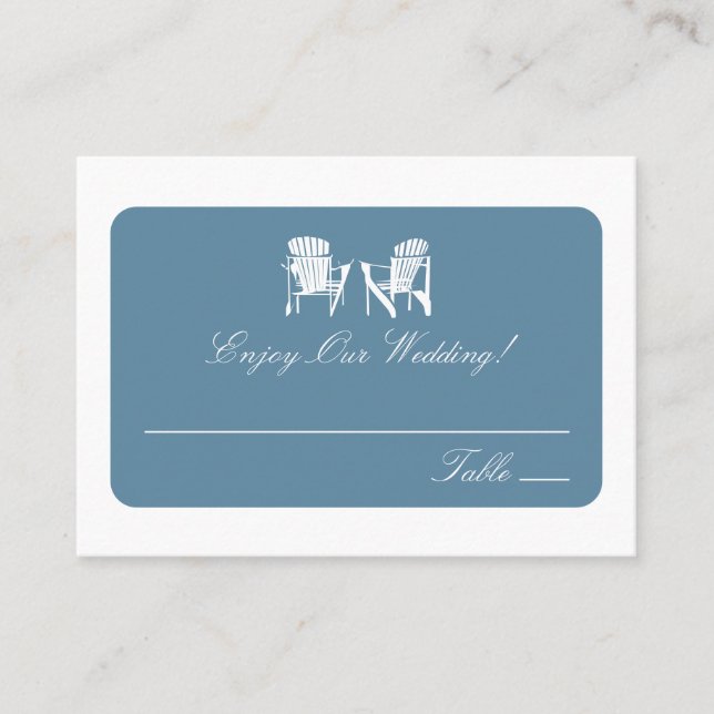 Adirondack Chairs | Begleitkarten (Vorderseite)