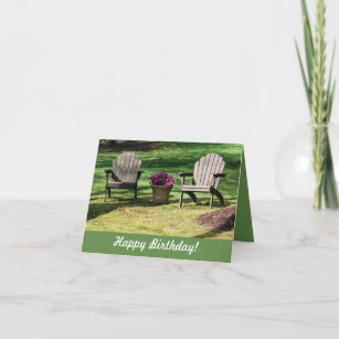 Adirondack Chairs Geburtstagskarte Dankeskarte