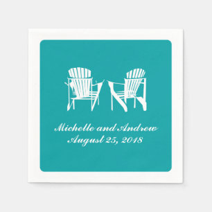Adirondack Chairs Hochzeit Serviette