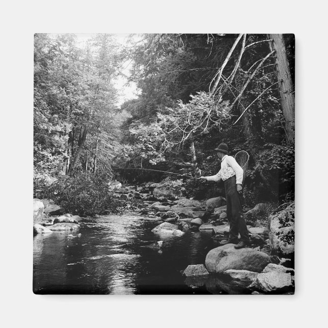 Adirondack Fischen Magnet (Vorne)