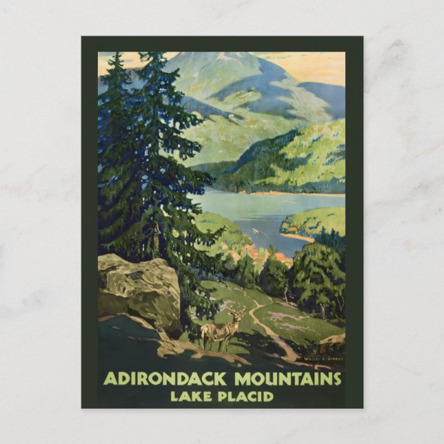 Adirondack-Gebirge Postkarte (Vorderseite)