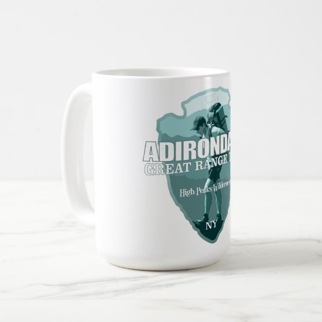 Adirondack Great Range Trail (Pfeil T) Kaffeetasse (Vorderseite Links)