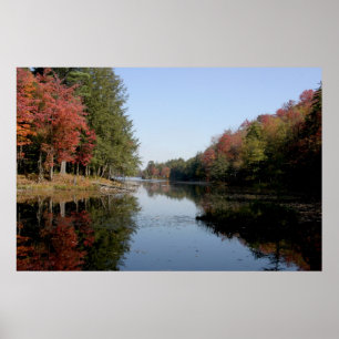 Adirondack Herbstlaub Poster
