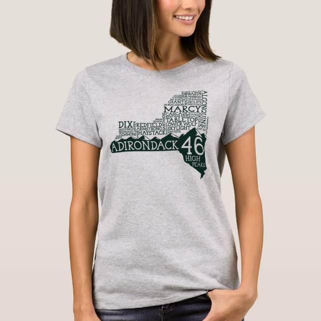 Adirondack High Peaks T - Shirt von Frauen (Vorderseite)