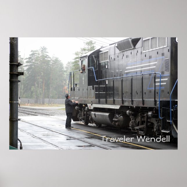 Adirondack Landschaftliche Bahn, Bahnhof Thendara Poster (Vorne)