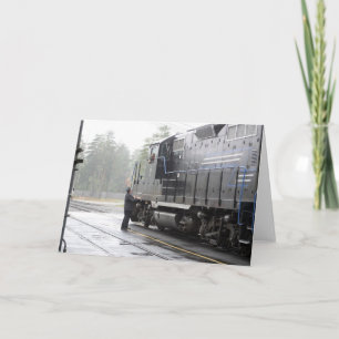 Adirondack landschaftliche Eisenbahn-Gruß-Karte Karte