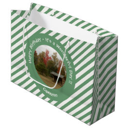 Adirondack Lean to im Herbst Artikel der Geburtsta Große Geschenktüte