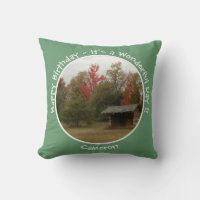 Adirondack Lean to im Herbst Artikel der Geburtsta