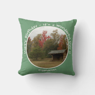 Adirondack Lean to im Herbst Artikel der Geburtsta Kissen