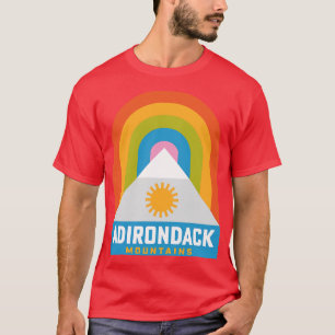 Adirondack Mountains New York Rainbow Wandern T-Shirt