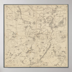 Adirondack See-Regions-Wand-Kunst Poster