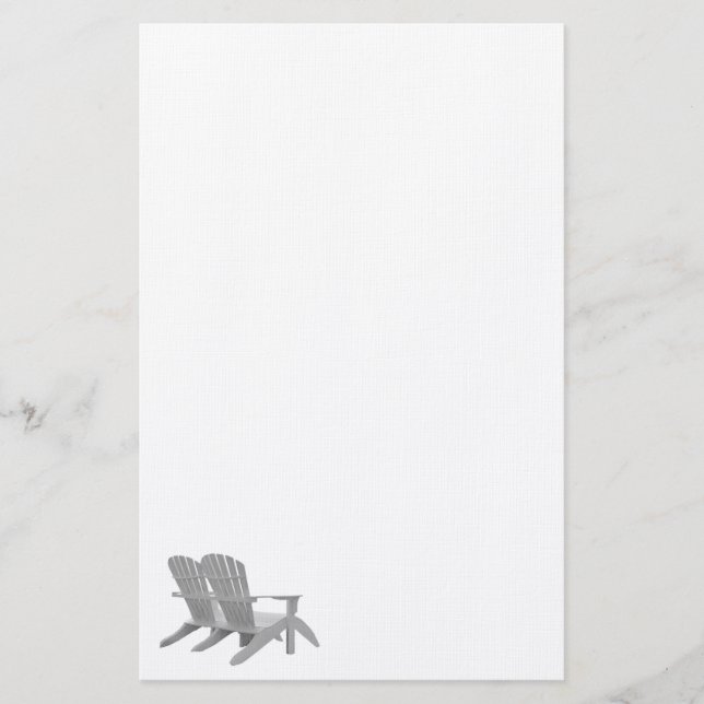 Adirondack sitzt Leinenpapier vor Briefpapier (Vorderseite)