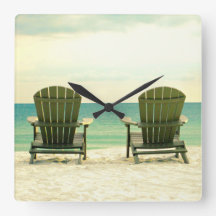 Adirondack Strand-Stuhl-Wanduhr
