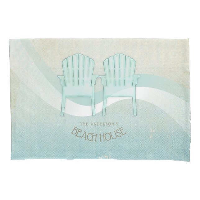 Adirondack-Stühle Aqua Blue ID623 Kissenbezug (Vorderseite)