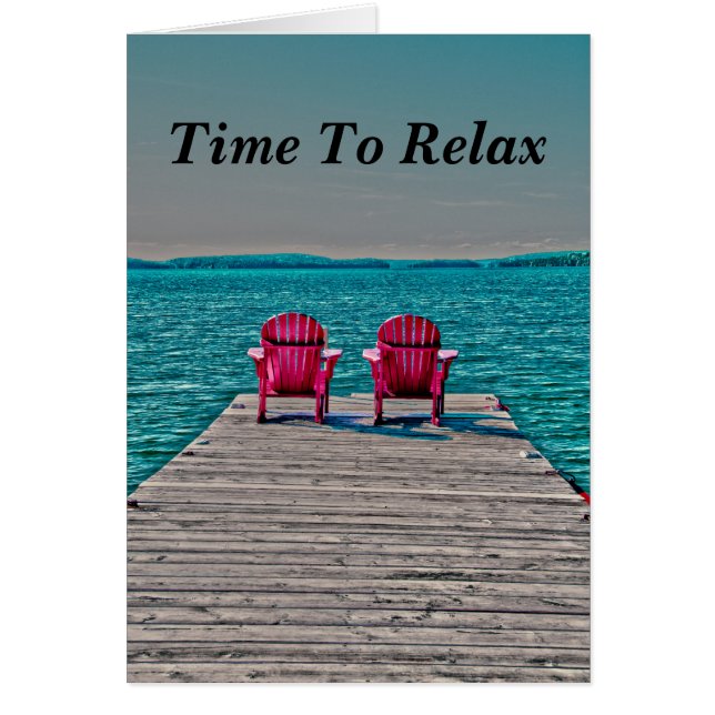 Adirondack Stühle Hütte Genießen Aquamarines Leben (Vorne)