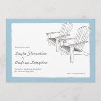 Adirondacks d'été Enregistrer la date Invitation
