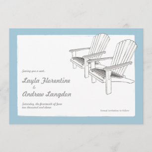 Adirondacks d'été Enregistrer la date Invitation