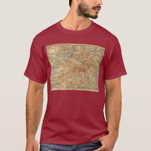 Adirondacks-Karte 1909 von die Reise-dem Führer T-Shirt