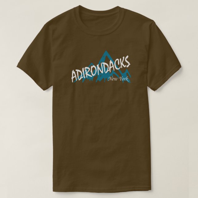 Adirondacks New York Mountains T-Shirt (Design vorne)