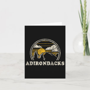 Adirondacks New York Ny T Shirt Vintag Wandern Mou Karte