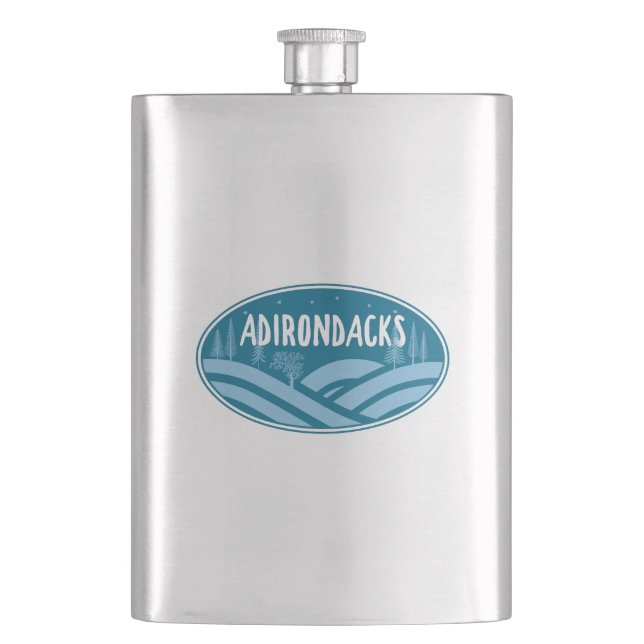 Adirondacks New York Outdoor Flachmann (Vorderseite)