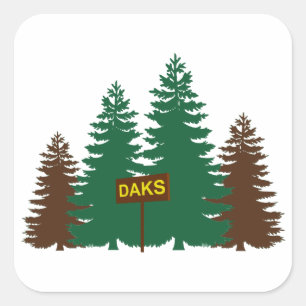 Adirondacks Quadratischer Aufkleber