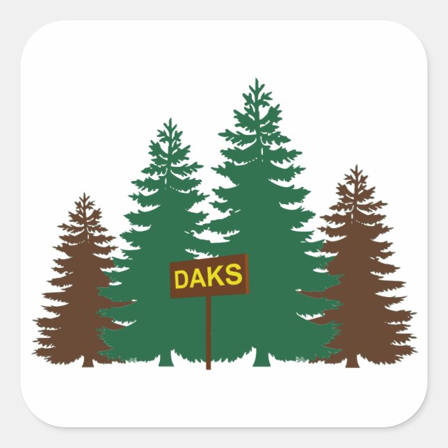 Adirondacks Quadratischer Aufkleber (Vorderseite)