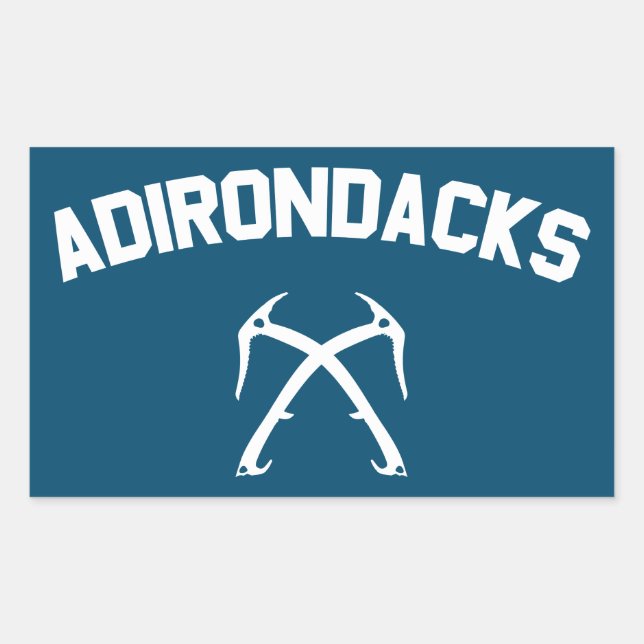 Adirondacks Rechteckiger Aufkleber (Vorderseite)