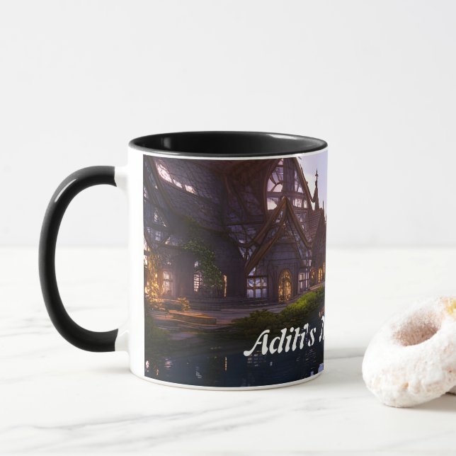 Aditis Morgentee Tasse (Mit Donut)